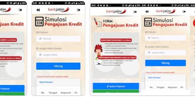 Tabel Pinjaman KUR Bank Jatim 2025