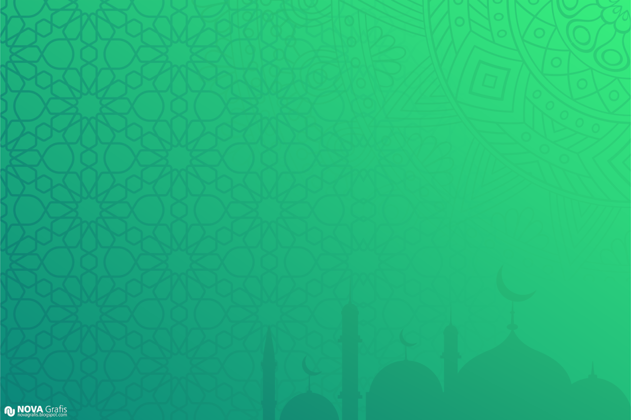 Background Idul Fitri 2025 Hijau