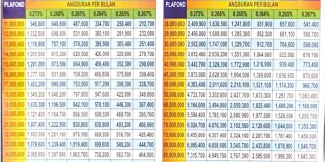 Bunga KUR BRI 2025 Berapa Persen