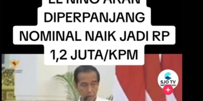 Bantuan Elnino 2025 Kapan Dibuka
