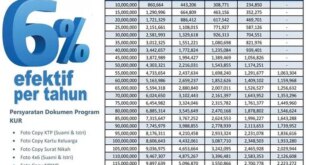 Tabel Angsuran Bank Mandiri Non KUR 2025