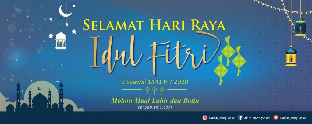 Desain Banner Hari Raya Idul Fitri 2025
