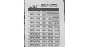 Data Angsuran KUR Mandiri 2025