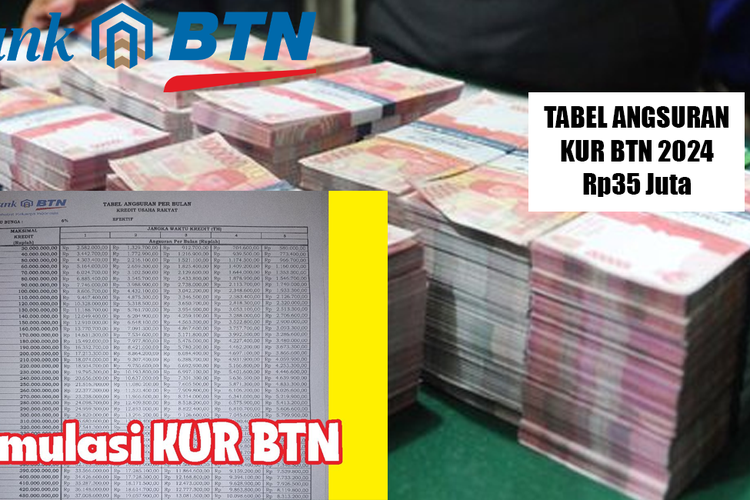 Tabel Angsuran KUR BTN 2025