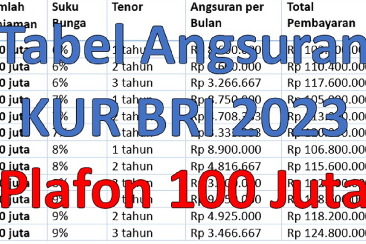 KUR 100 Juta BRI 2025