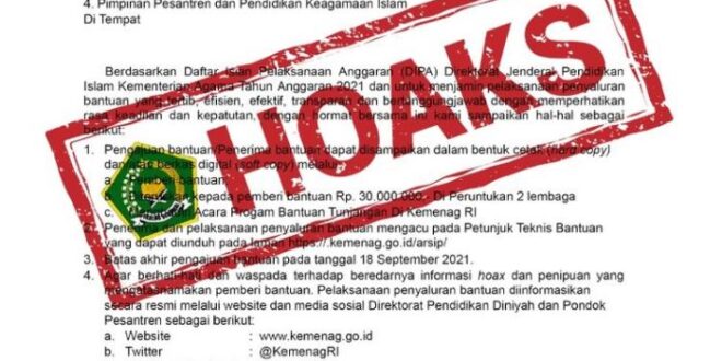 Juknis Bantuan Bop Pesantren 2025