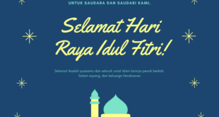 Kartu Ucapan Idul Fitri 2025 Canva