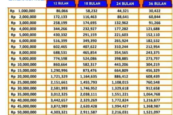 Bunga KUR BRI 2025 20 Juta