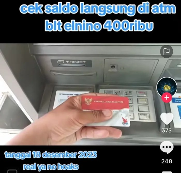 Bantuan BLT El Nino 2025 Kapan Dibuka