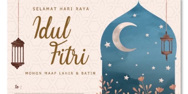 Kartu Hari Raya Idul Fitri 2025