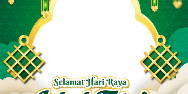 Background Idul Fitri 2025 Hijau