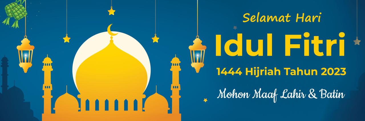 Contoh Banner Ucapan Idul Fitri 2025