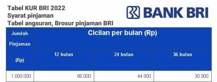 Angsuran BRI Non KUR 2025 Terbaru