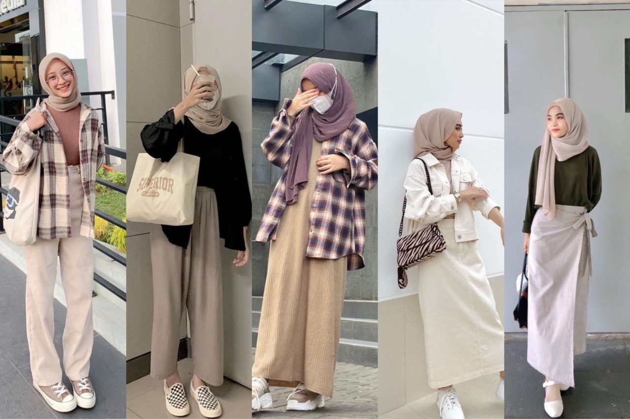 Lebaran ide ootd hijab baju kekinian inspirasi menawan tampil
