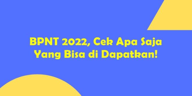 Apakah 2025 Masih Ada Bantuan BPNT?