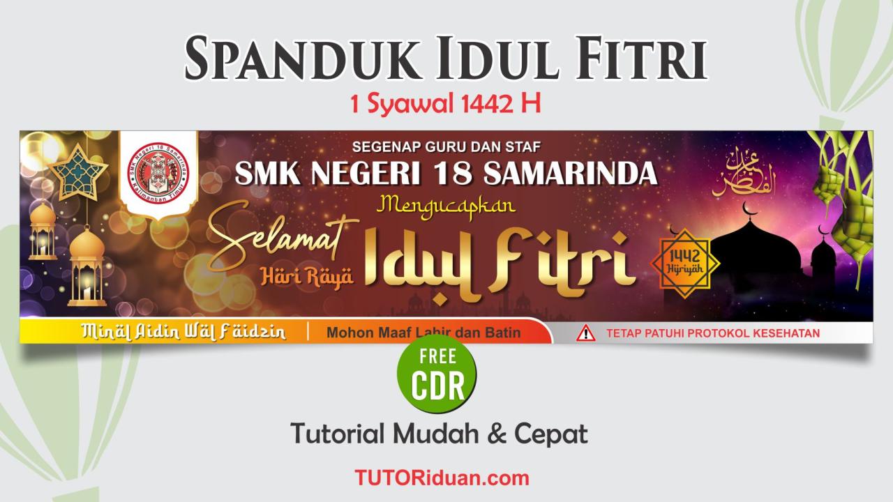 Spanduk Ucapan Hari Raya Idul Fitri 2025