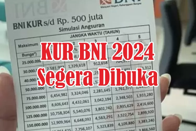 Syarat Pinjaman KUR BNI 2025 Terbaru