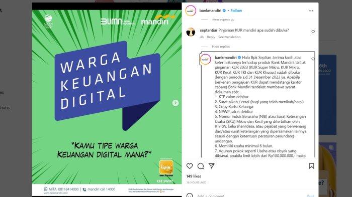 Persyaratan KUR Mandiri 2025