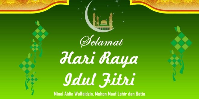Spanduk Ucapan Selamat Idul Fitri 2025