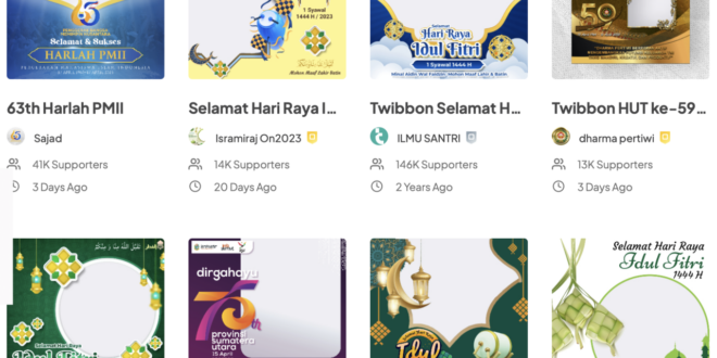 Twibbon Idul Fitri 2025 Bergerak