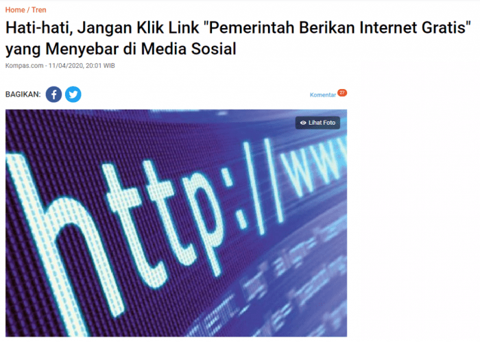 Bantuan Internet Gratis Kominfo 2025