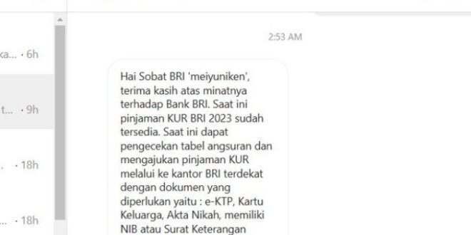 Syarat2 KUR BRI 2025