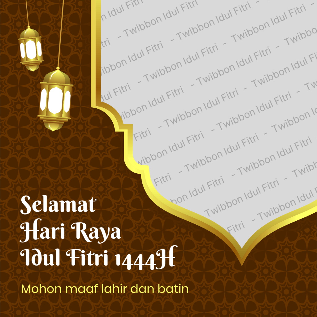 Idul fitri twibbon ucapan tahun selamat lebaran