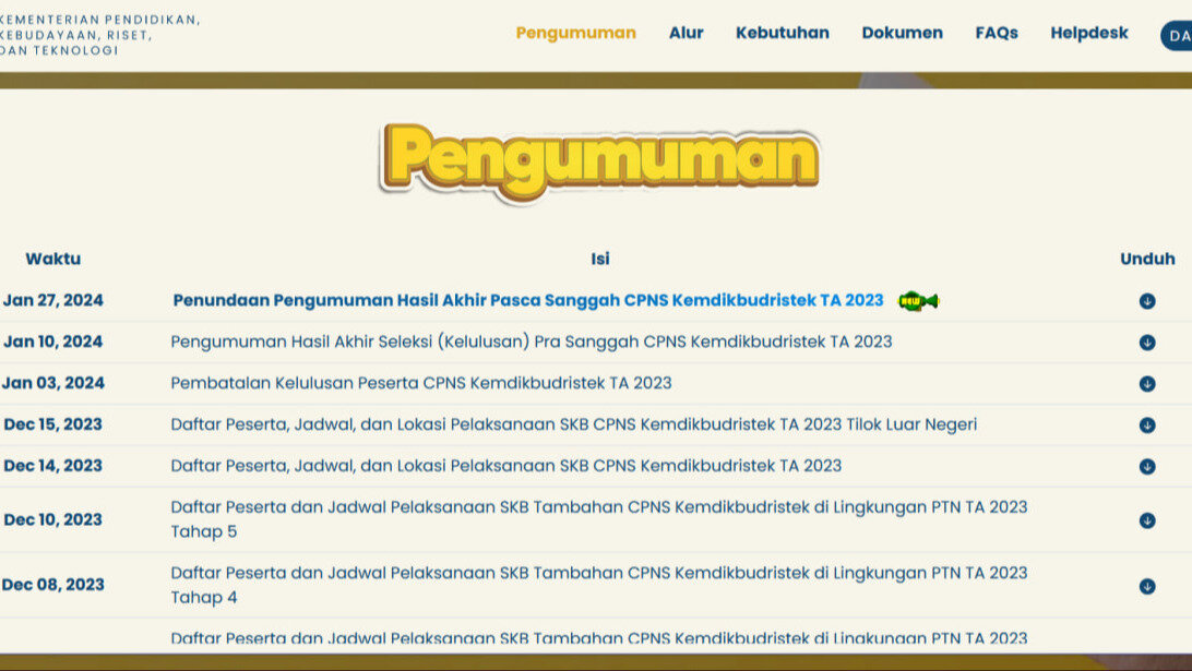 CPNS Kemendikbud 2025