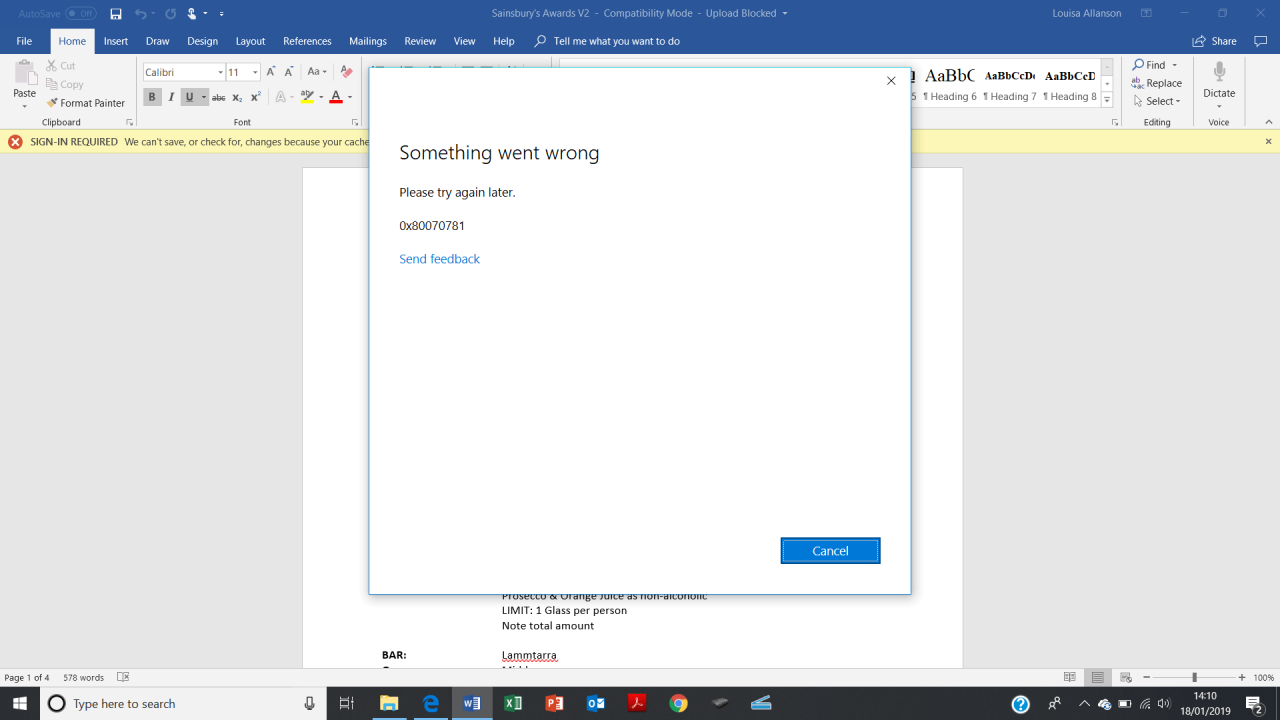 Unable Unable