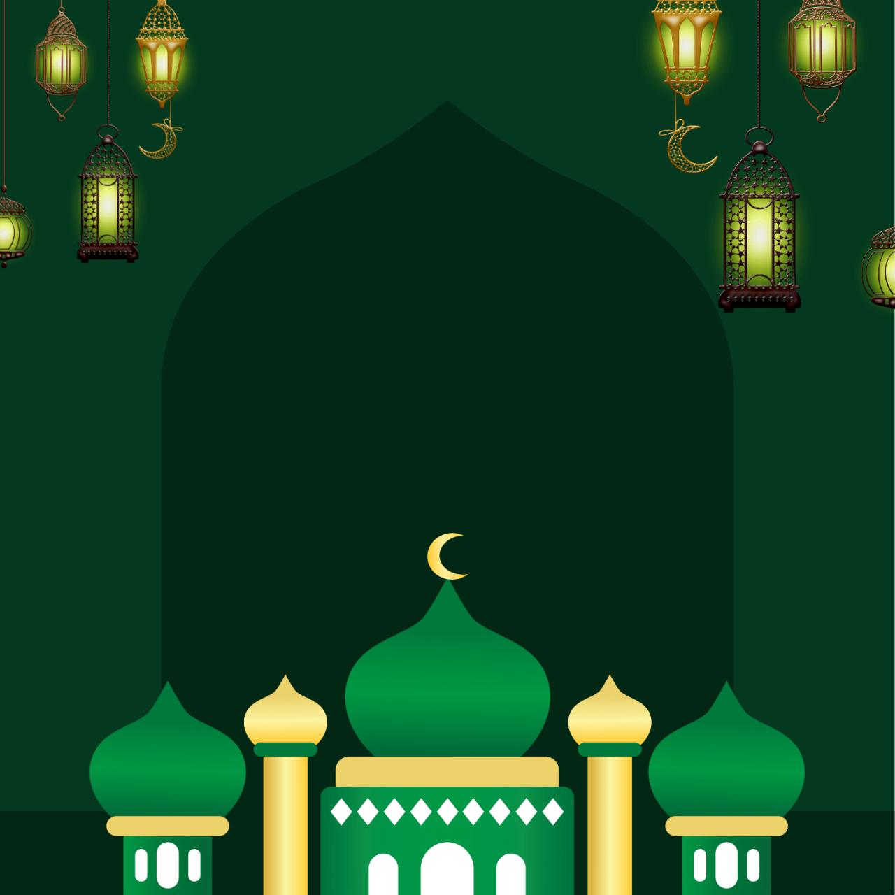 Background Idul Fitri 2025 Kosong