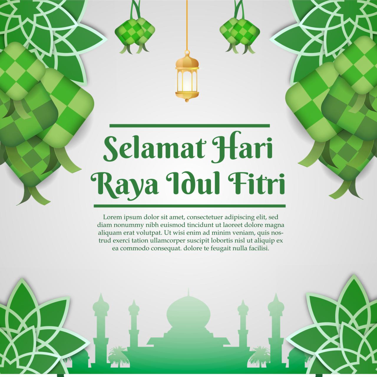Background Idul Fitri 2025 Hd