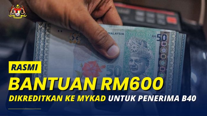 Bantuan 600 Mykad 2025