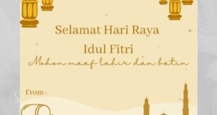 Kartu Ucapan Selamat Idul Fitri 2025