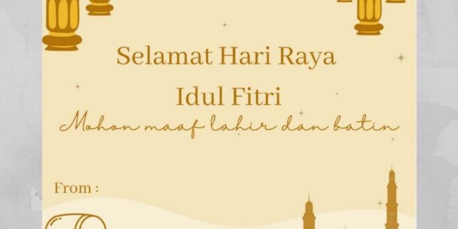 Kartu Ucapan Selamat Idul Fitri 2025
