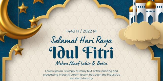 Ucapan Idul Fitri 2025 Hitam Putih