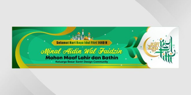Spanduk Idul Fitri 2025 Cdr