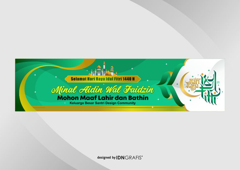 Spanduk Idul Fitri 2025 Cdr