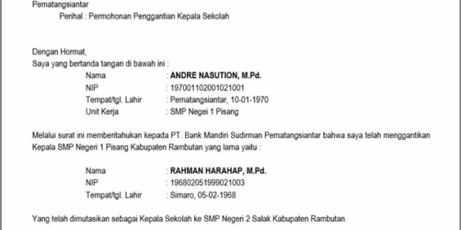 Contoh Surat Permohonan Bantuan Bop Mdt 2025