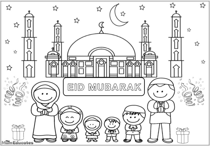 Mewarnai Selamat Hari Raya Idul Fitri 2025