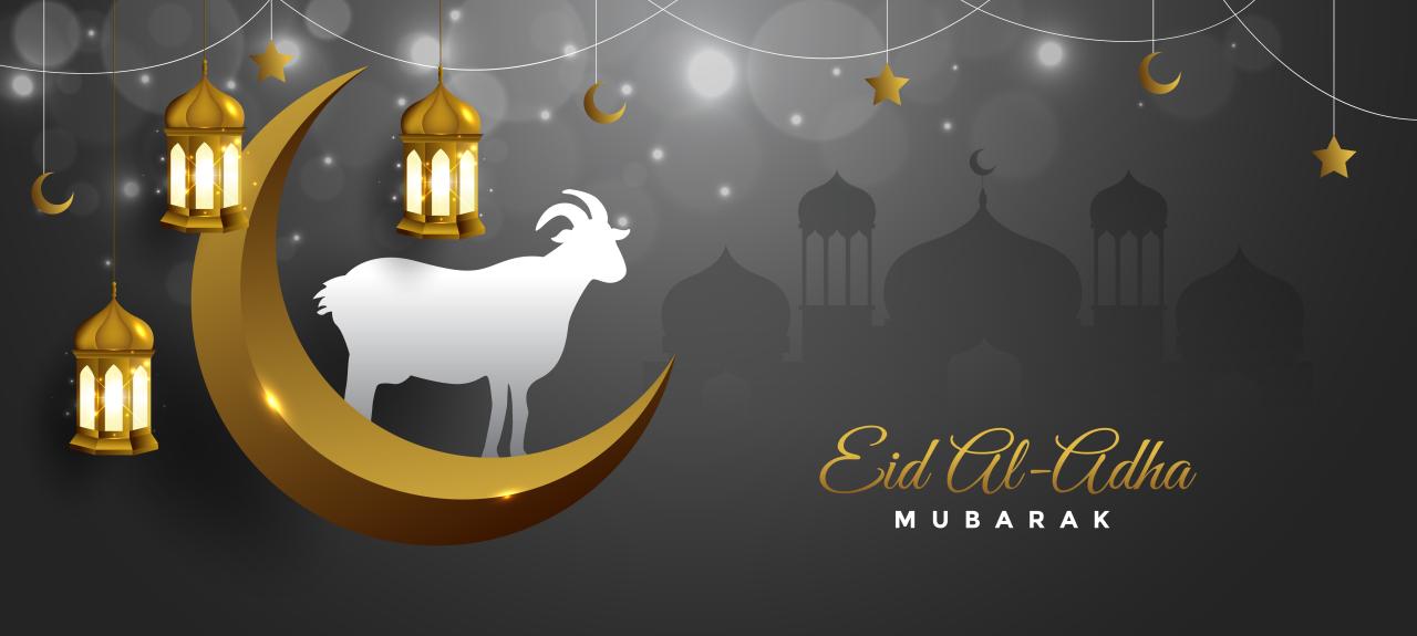 Eid arabic mubarak fitr adha vectorstock Idul Fitri Dan Idul Adha 2025