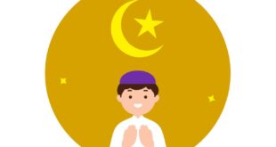Eid fitr al happy vector background illustration family muslim vecteezy