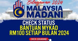 Bantuan Madani 2025 Semakan