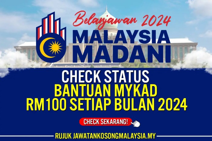 Bantuan Madani 2025 Semakan