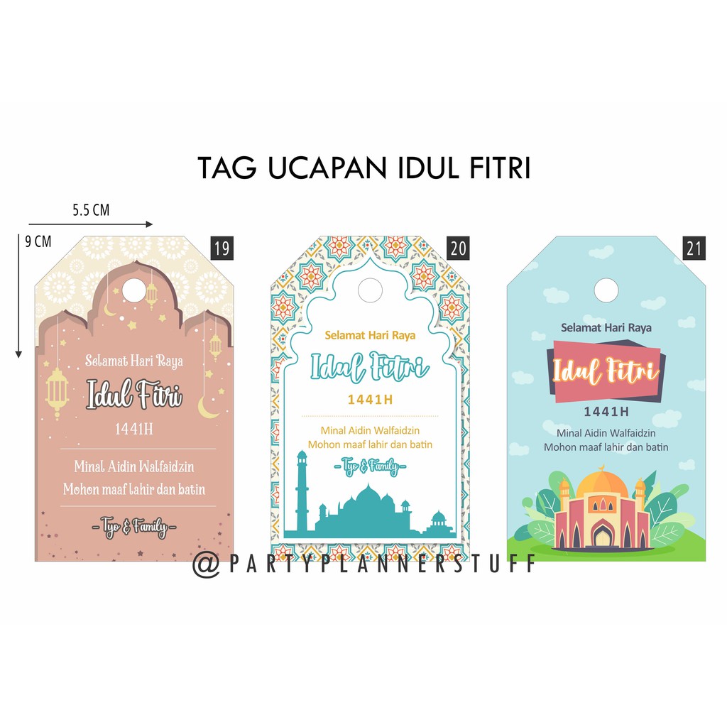 Kartu Ucapan Parcel Idul Fitri 2025