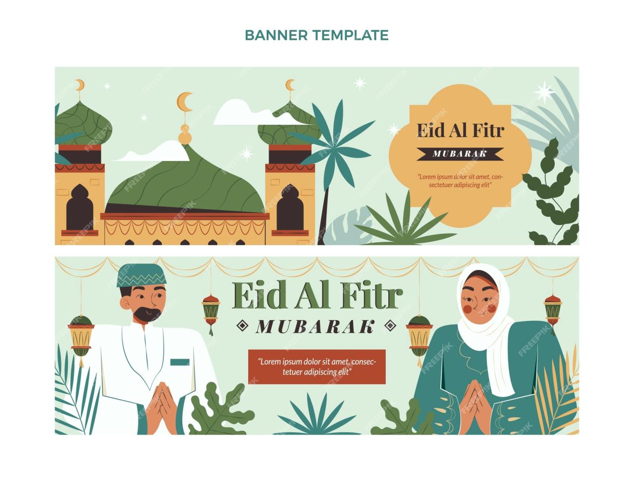 Contoh Spanduk Sholat Idul Fitri 2025