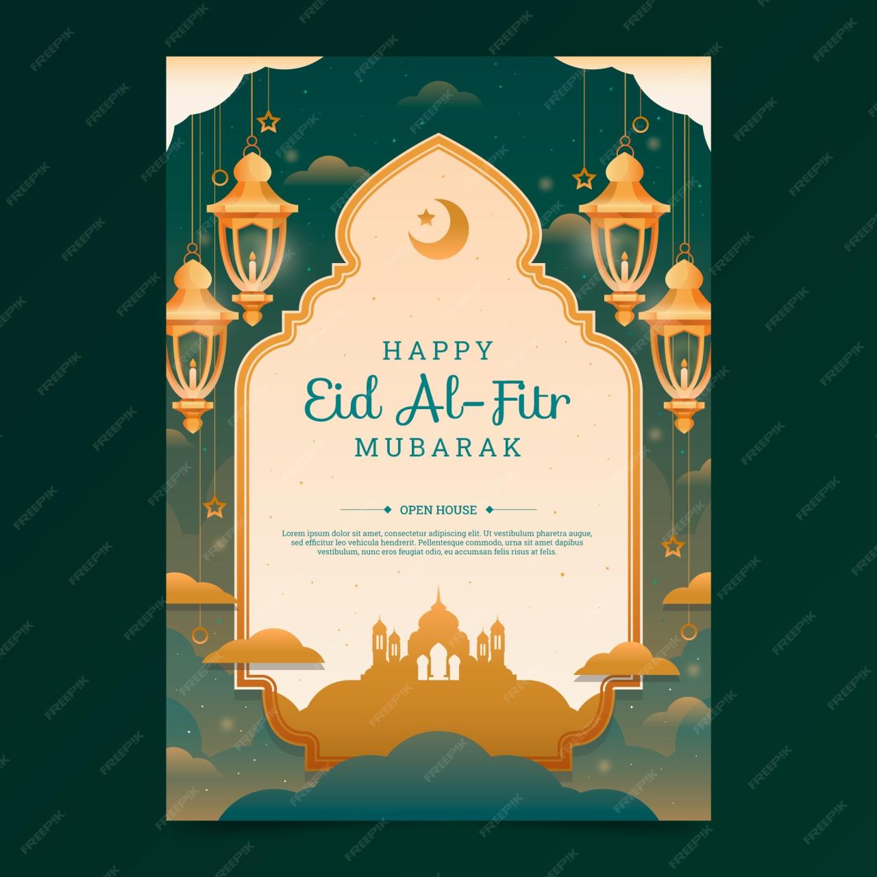Contoh Pamflet Idul Fitri 2025