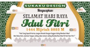 Spanduk Ucapan Selamat Hari Raya Idul Fitri 2025