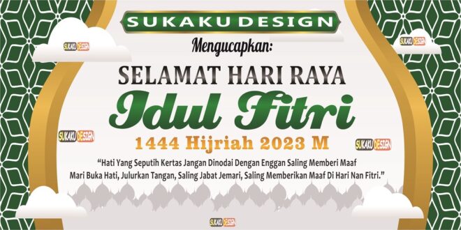 Spanduk Ucapan Selamat Hari Raya Idul Fitri 2025