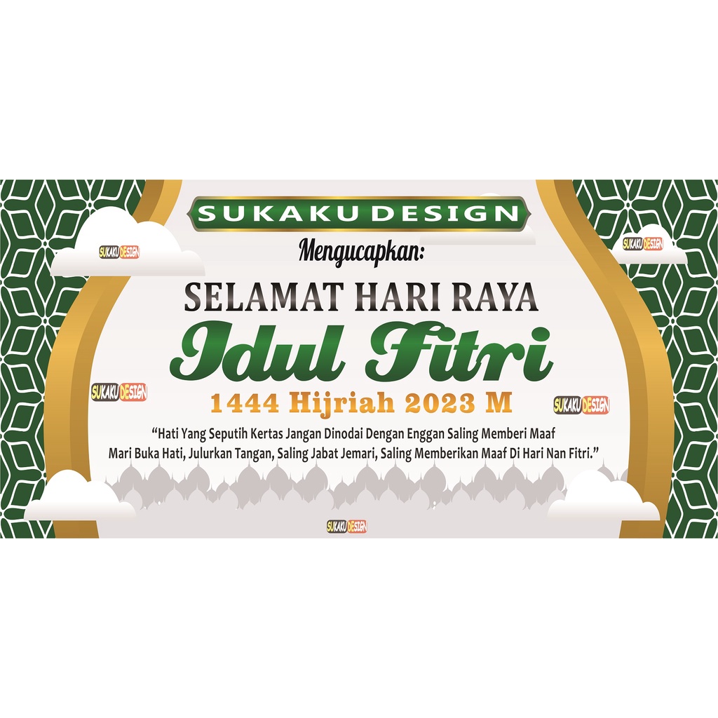 Spanduk Ucapan Selamat Hari Raya Idul Fitri 2025