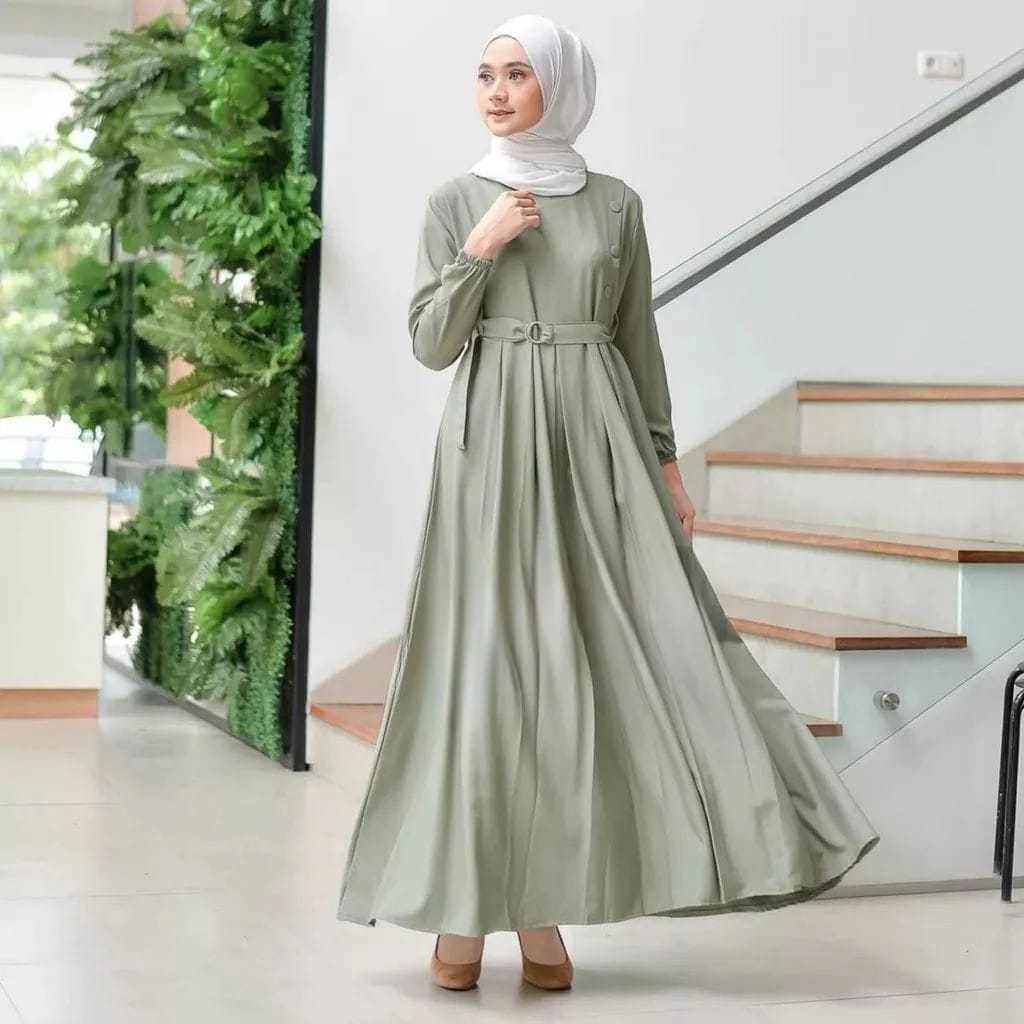 Model Gamis Terbaru Tren Warna Baju Lebaran 2025 Wanita